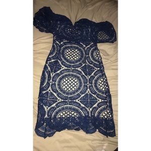 Lulu’s Blue Lace Dress - Size Small